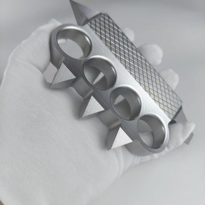 Extra Hard Knuckle Duster, 2Cr14 Stainless Iron Material, Quenched and Hardened to 50 HRC.