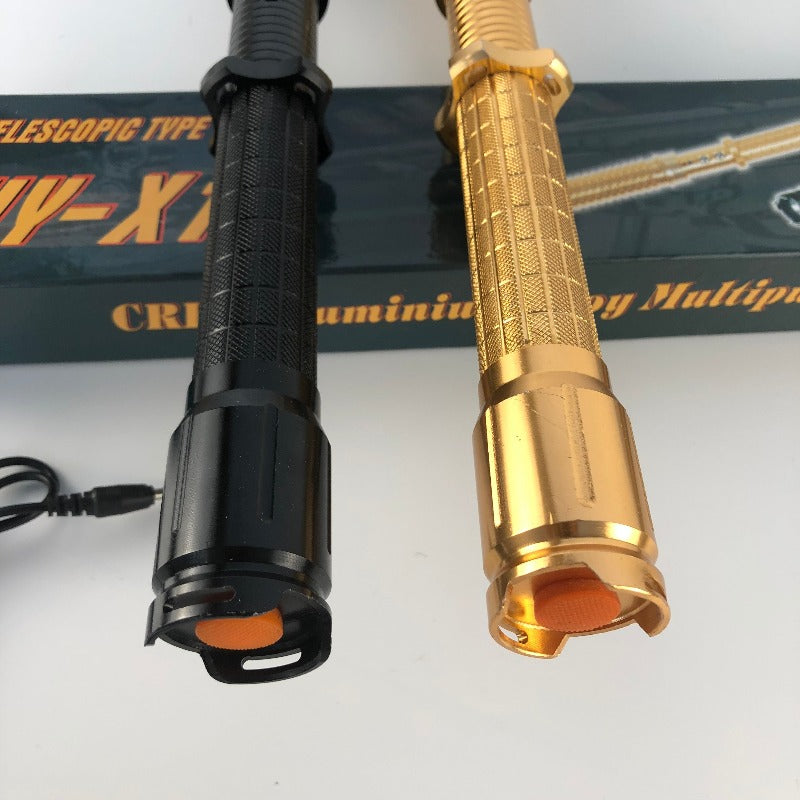 X10 Baton Portable Electric Shock Function Rechargeable With LED Flashlight