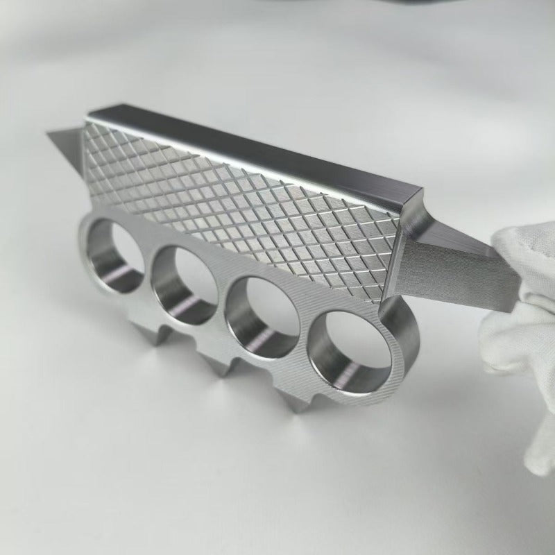 Extra Hard Knuckle Duster, 2Cr14 Stainless Iron Material, Quenched and Hardened to 50 HRC.