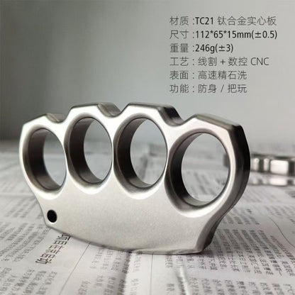 TC21 Titanium Alloy Knuckle Dusters Solid EDC Alloy Knuckle Dusters