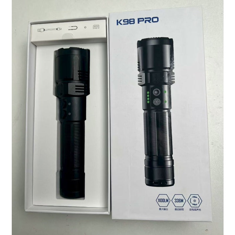 K99/K98 pro Portable Electric Shock Function Rechargeable With LED Flashlight