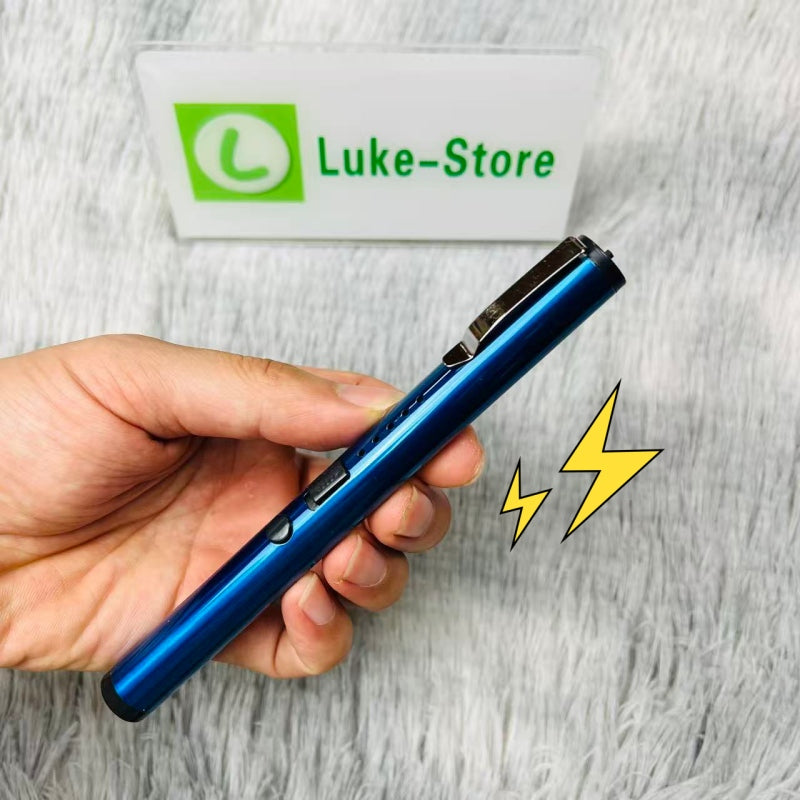 1903 Pen Style Portable Electric Shock Function Rechargeable With LED Flashlight