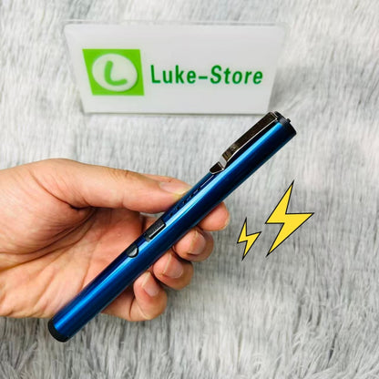 1903 Pen Style Portable Electric Shock Function Rechargeable With LED Flashlight