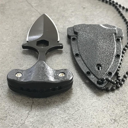 Outdoor Mini EDC Pocket Necklace Tool Knuckle Knife