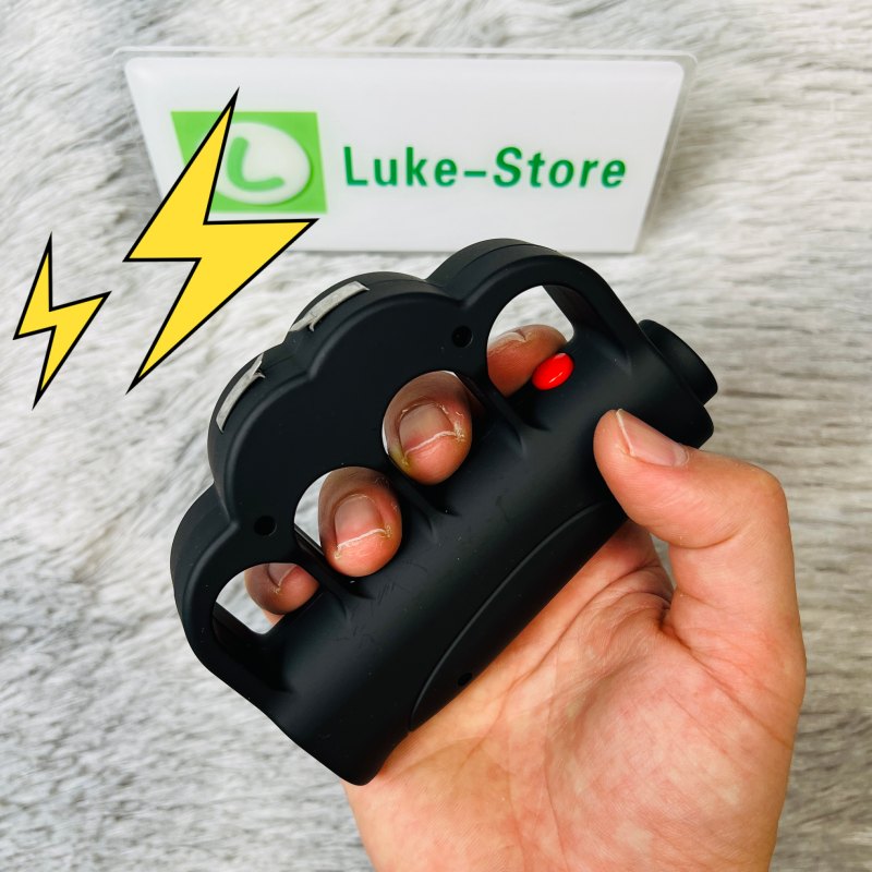 Knuckles Stun gun Portable Electric Shock Function Rechargeable With LED Flashlight