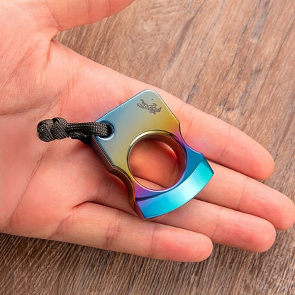 Colorized Titanium Alloy Single Finger Brass Knuckles