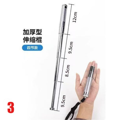 19.5 Inches Manual Telescopic Baton Portable Expandable Baton Anti-Slip Self Defense Stick for Personal Protection