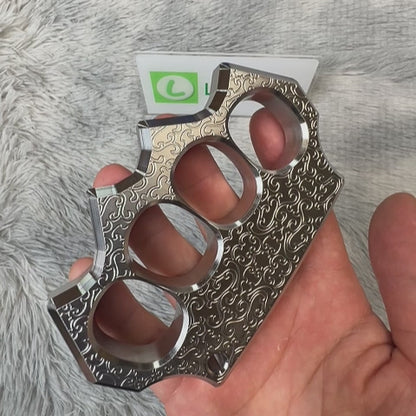 304 Stainless Steel Material Brass Knuckles CNC Engraved